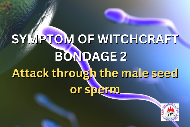SYMPTOM OF WITCHCRAFT BONDAGE 2 - Attack through the male seed or sperm