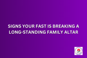 SIGNS YOUR FAST IS BREAKING A LONG-STANDING FAMILY ALTAR