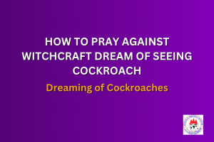 HOW TO PRAY AGAINST WITCHCRAFT DREAM OF SEEING COCKROACH - Dreaming of Cockroaches